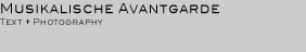 MUSIKALISCHE AVANTGARDE